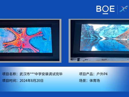 自贡武汉市***中学安装调试完毕