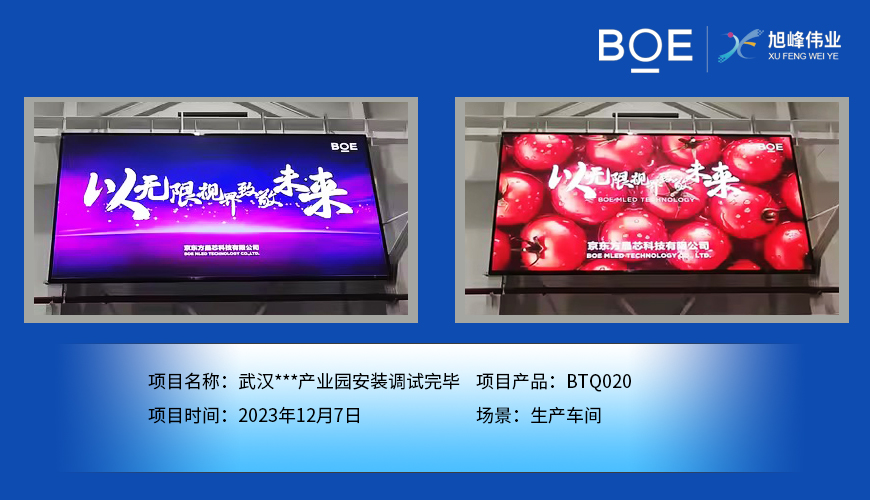 武汉**产业园生产车间BTQ020安装调试完毕