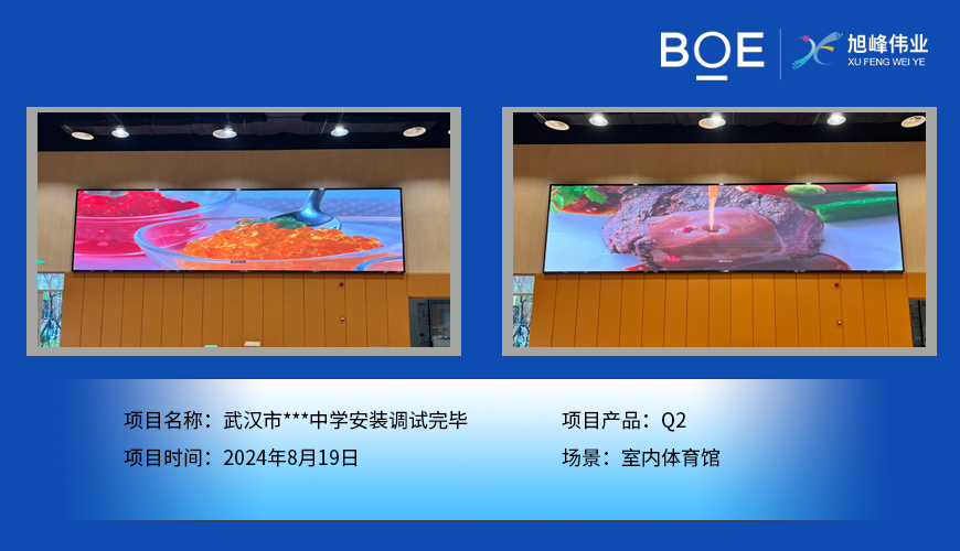 德州武汉市***中学安装调试完毕